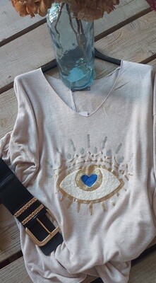Pull doux oeil