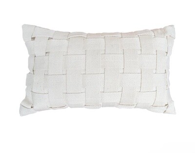 CUSHION COVER TRANCE 30X50, Color: White