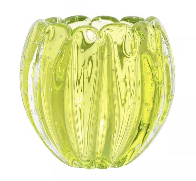 CACHEPOT EM MURANO – NINO – VERDE LIMA