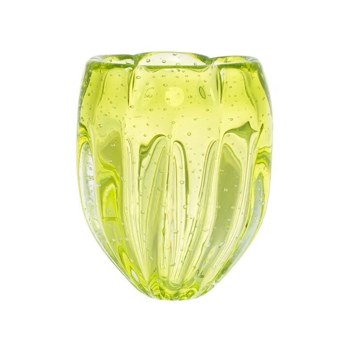 VASO EM MURANO – JELLY – VERDE LIMA - M