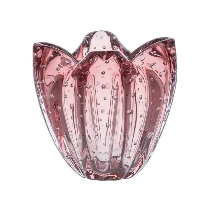 CACHEPOT EM MURANO - CHARMING – VINTAGE ROSE