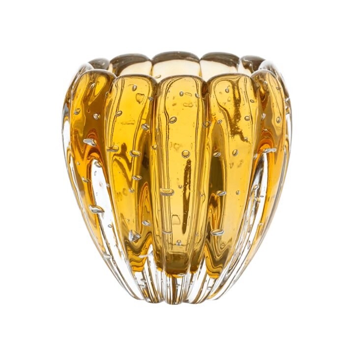 CACHEPOT EM MURANO – NINO – ÂMBAR