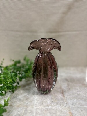 VASO DE DECORAÇÃO EM MURANO - TROUXINHA LIA – VINTAGE ROSE – TAM ÚNICO