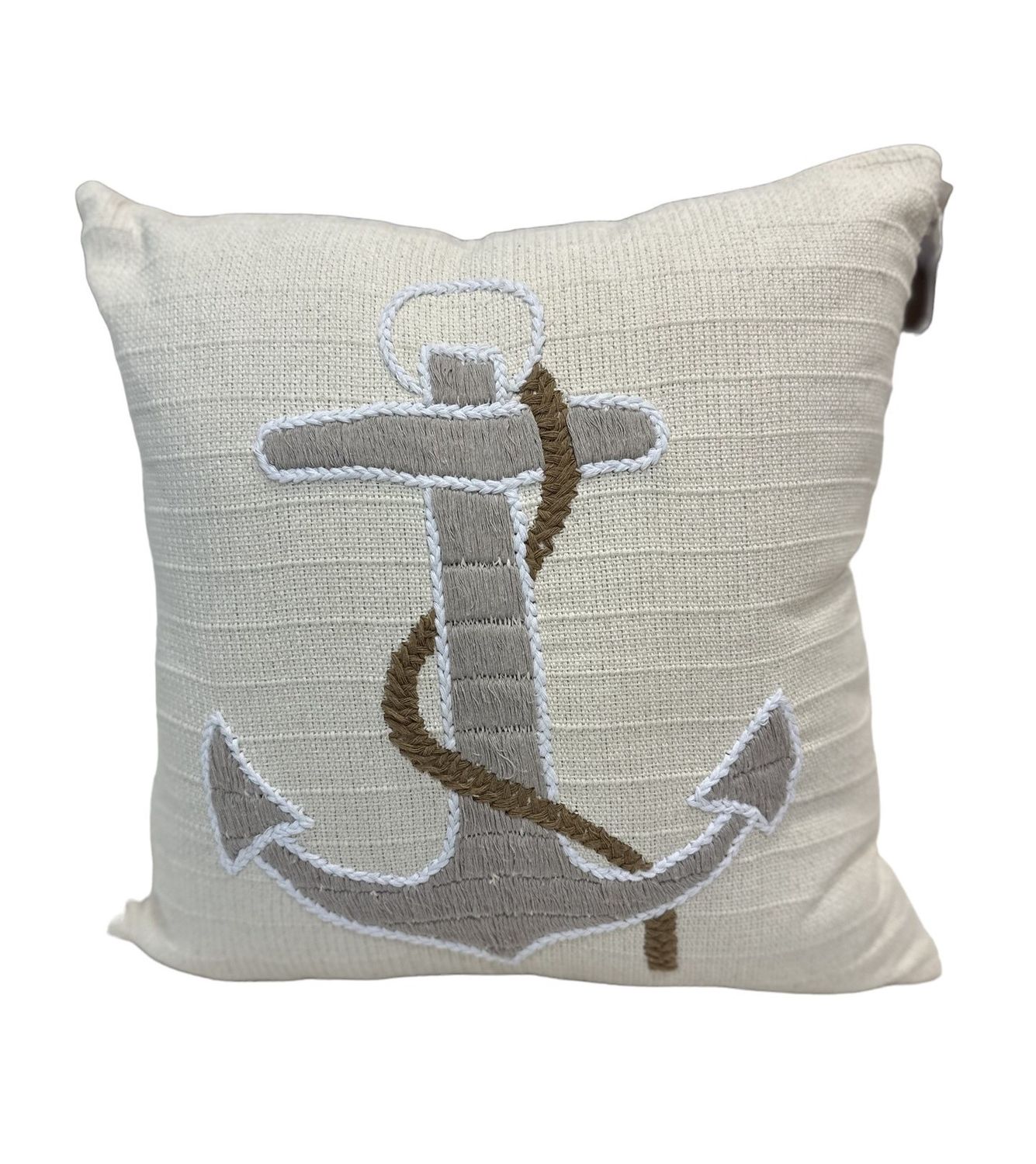 CUSHION COVER MAR ANCORA 50X50, Color: Brown/Neblina