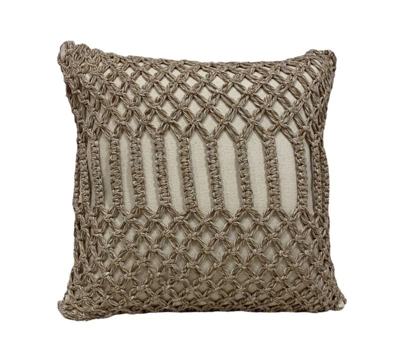 CUSHION COVER MACRAME FIO 0.45 X 0.45 47