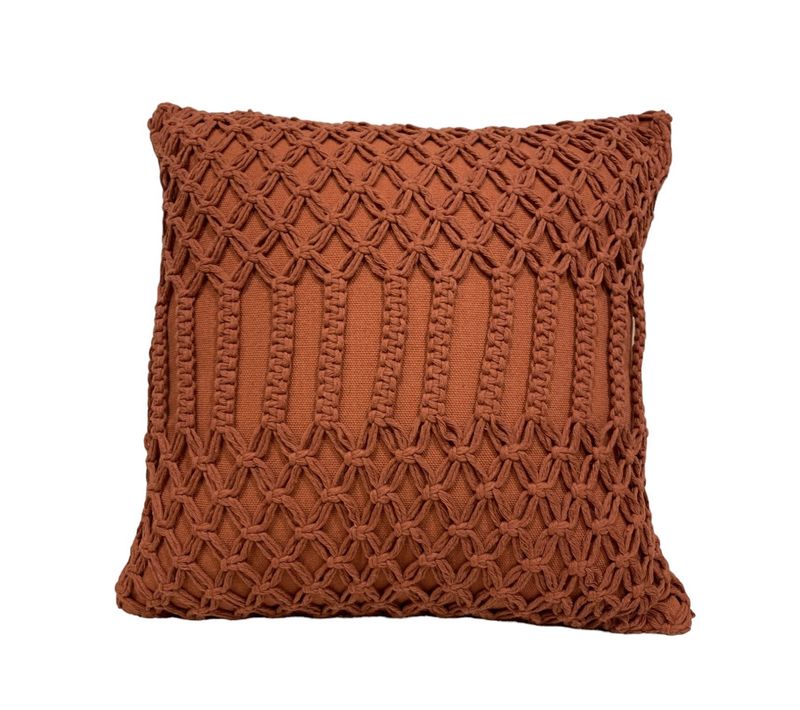 CUSHION COVER MACRAME FIO 0.45 X 0.45 47