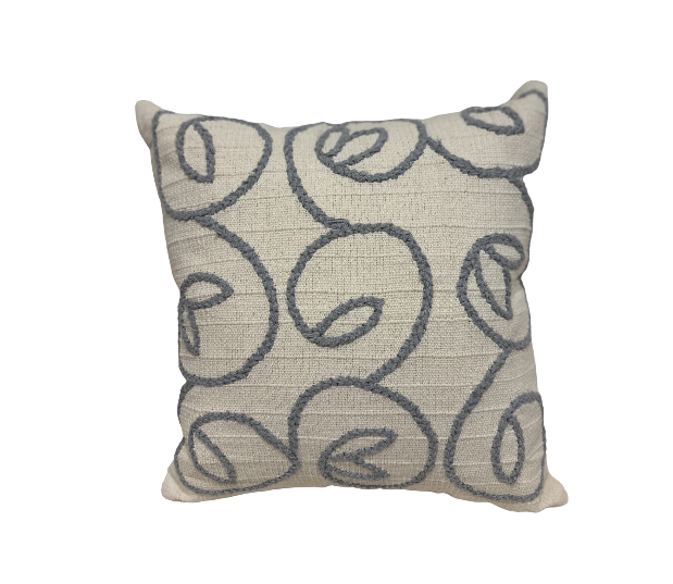 CUSHION COVER BORDADO RAMOS 0.45 X 0.45