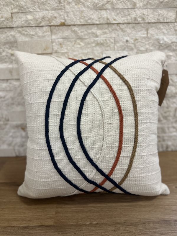 CUSHION COVER BORDADO CORDOES 0.45 X 0.45