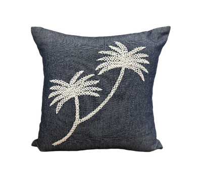 CUSHION COVER BORDADO COQUEIRO CRUA 0.45 X 0.45