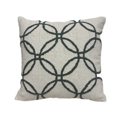 CUSHION COVER CRUA BORDADO BOLAS 0.45 X 0.45