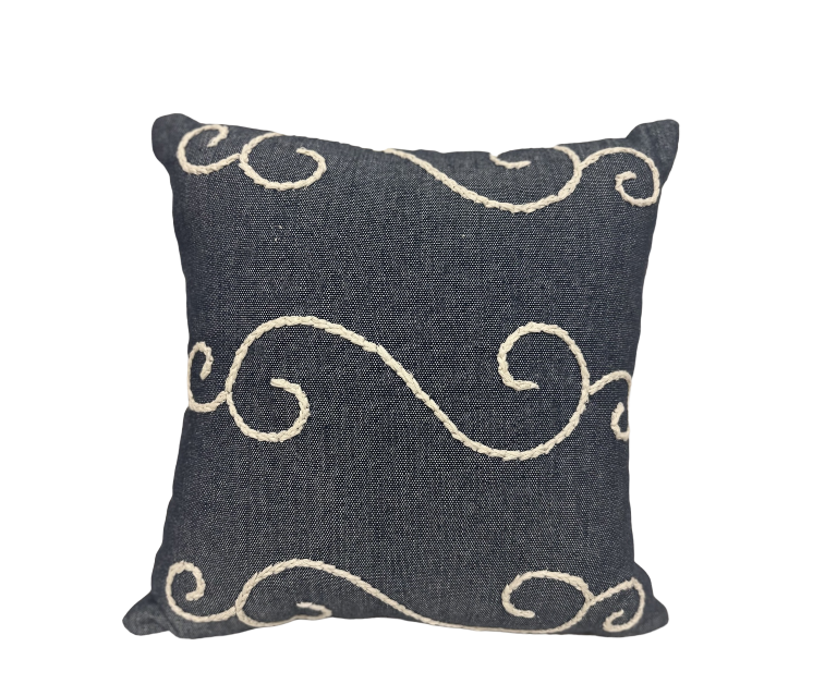 CUSHION COVER BORDADO ROCOCO 0.45 X 0.45