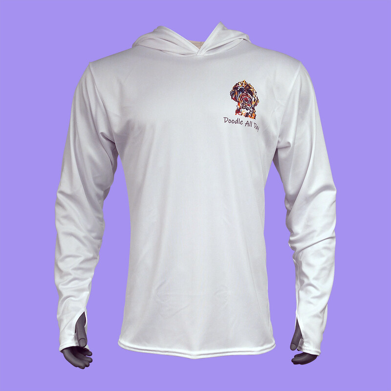 Men's Doodle All Day Long Sleeve Thumbhole Hoodie - Fitted