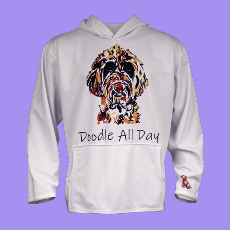 Men's Doodle All Day Long Sleeve Hooded Sweatshirt