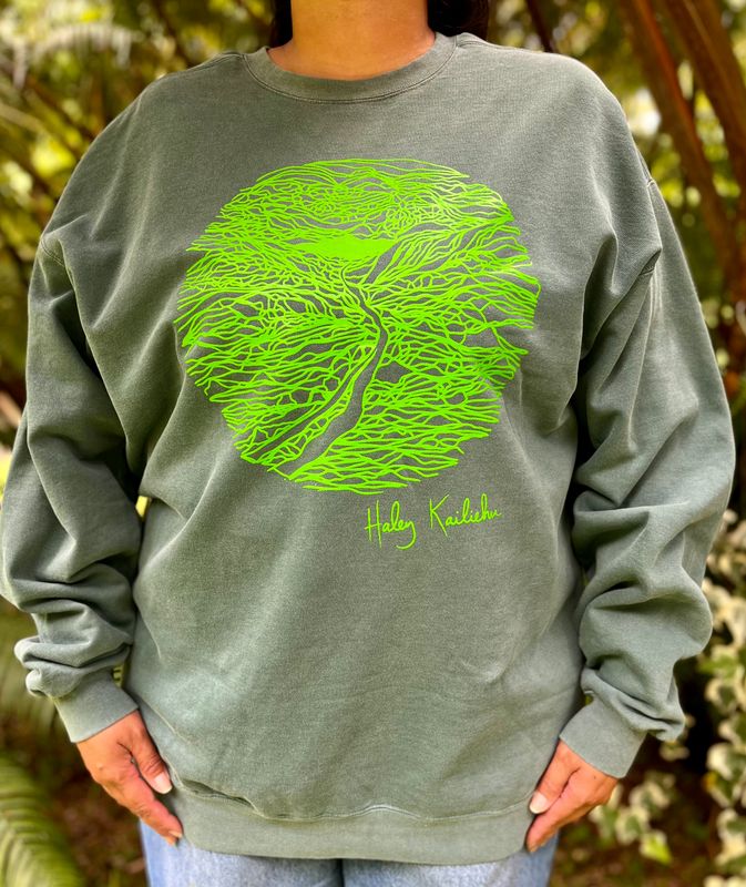 Kukaiau Green Sweatshirt