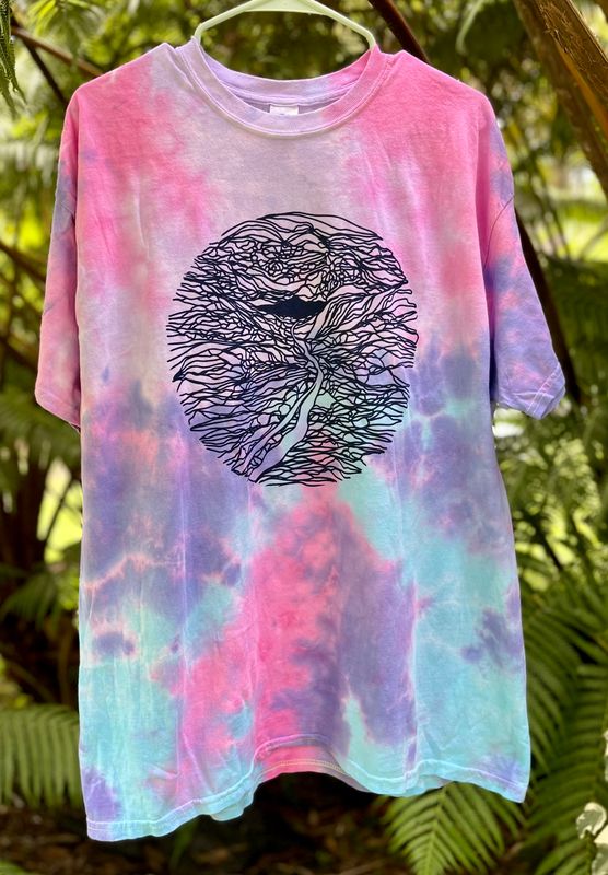Kukaiau Tie Dye Tshirt - Blue