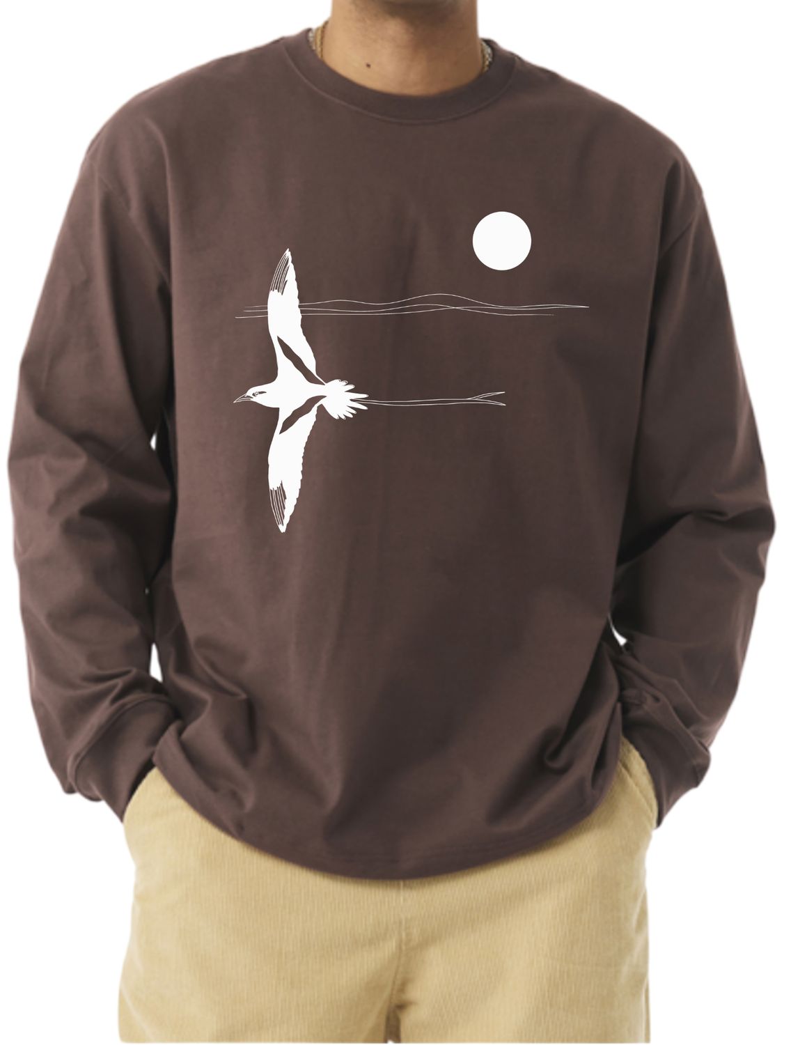 Pali Lele Koae - Dark Brown Heavy Long Sleeve