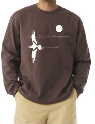 Pali Lele Koae - Dark Brown Heavy Long Sleeve