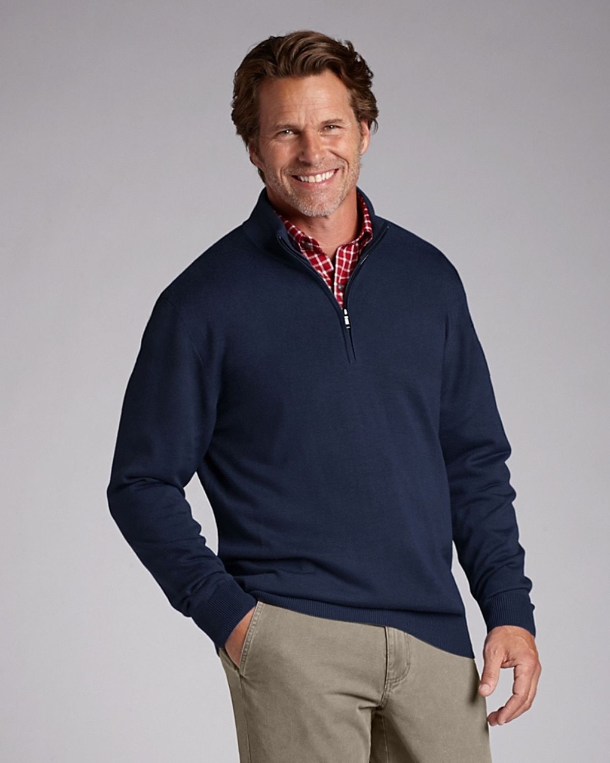 Douglas Half-Zip Mock Sweater - Men's