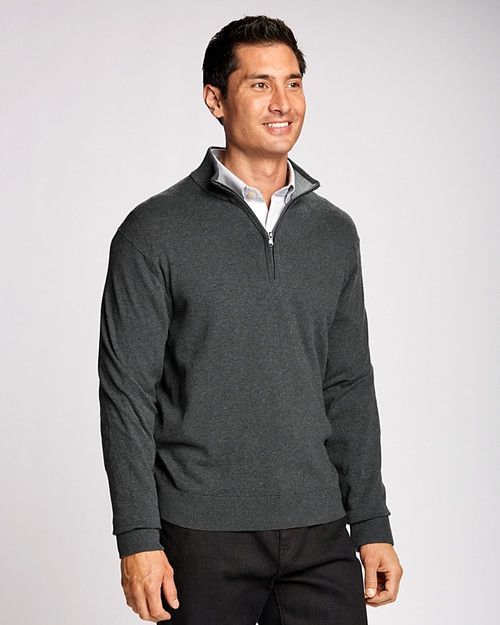 Lakemont Tri-Blend Quarter Zip Pullover Sweater - Men's