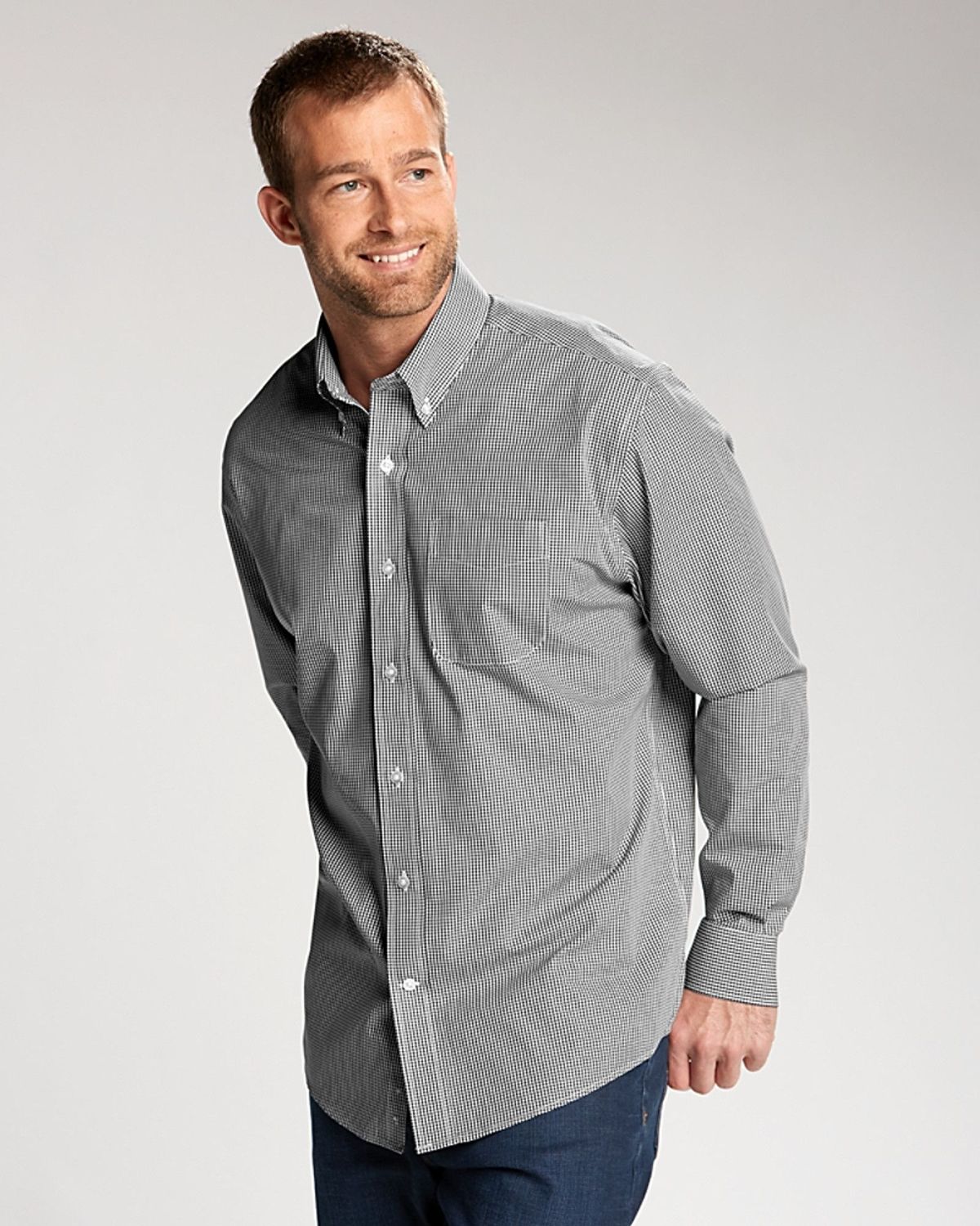 Big & Tall - Epic Easy Care Gingham Shirt - Men's