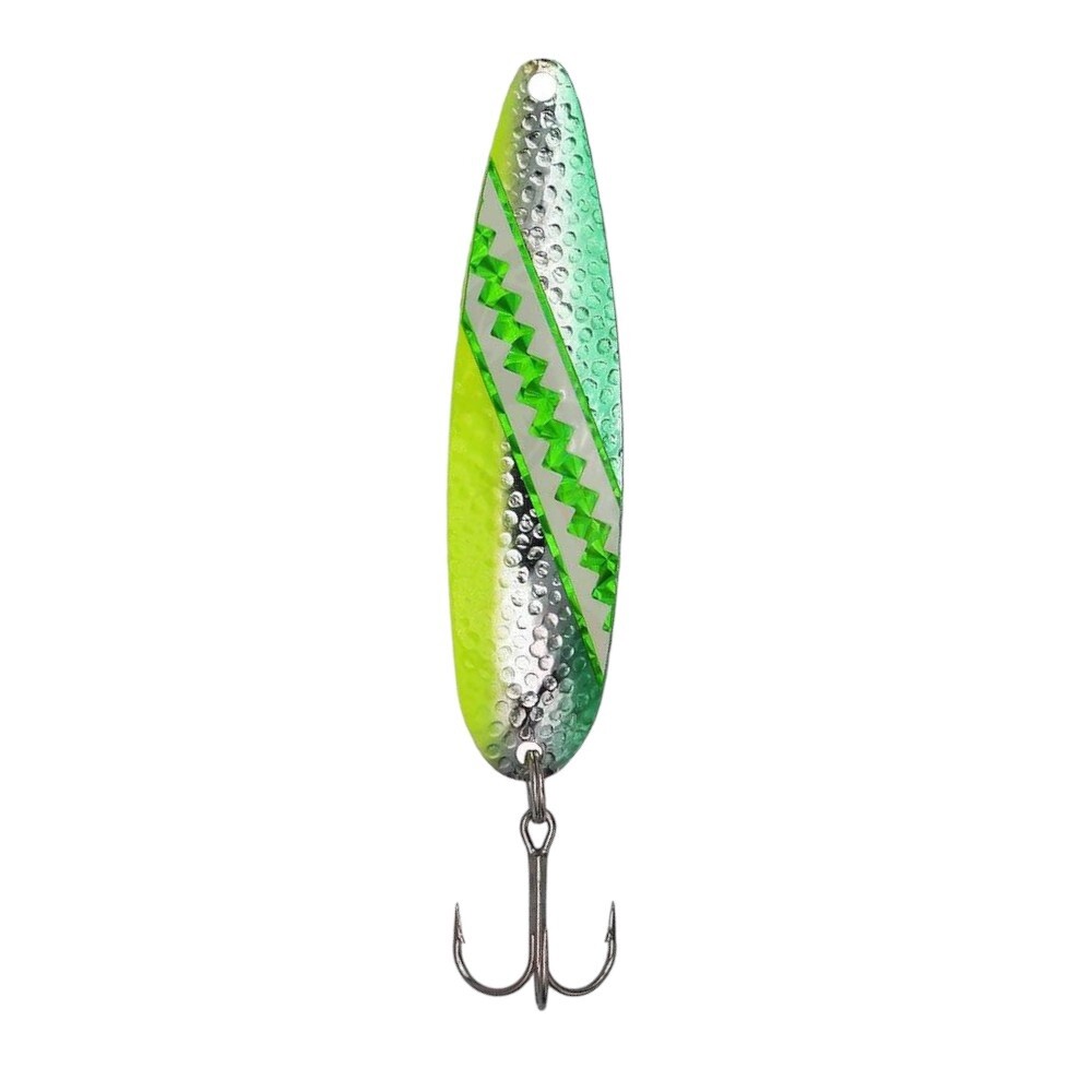 Stinger Spoon Silver Green Dolphin