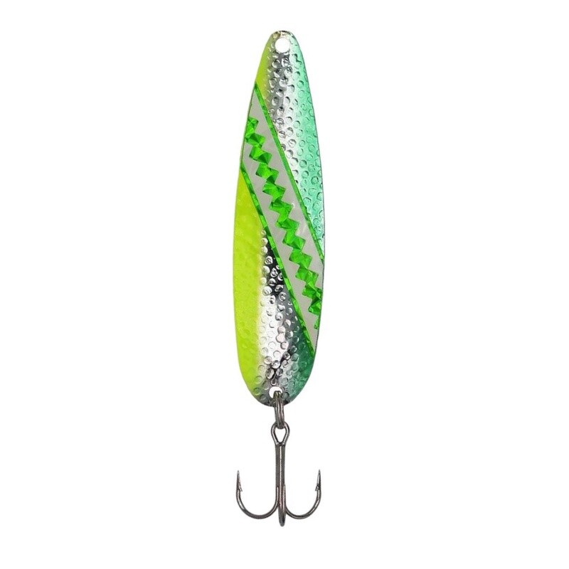 Stinger Spoon Silver Green Dolphin