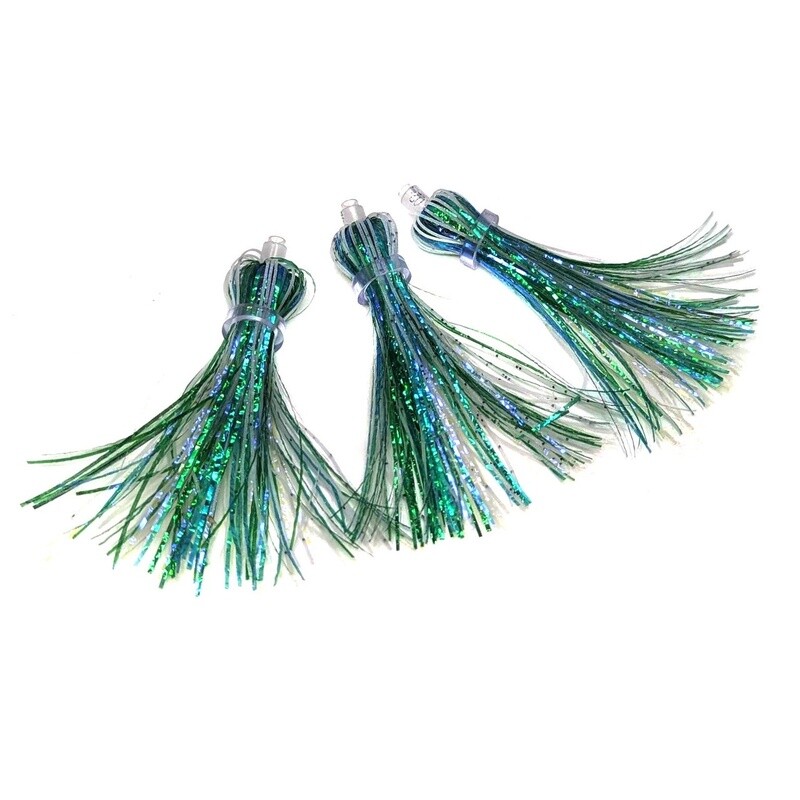 SC 4&quot; Flies 3pk Glowing Mint Leprechaun