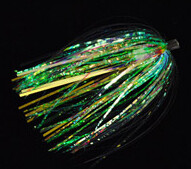 Howie&#39;s Tackle Fly Skirts 3pk Glitter Super Green