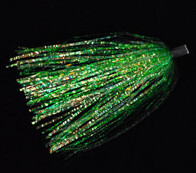 Howie&#39;s Tackle Fly Skirts 3pk Glitter Green Crinkle