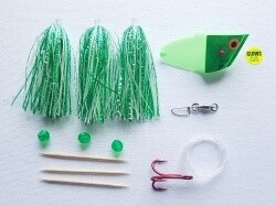 Howie Fly Meat Rig Green Glow