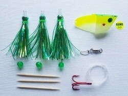 Howie Fly Meat Rig Green Splash