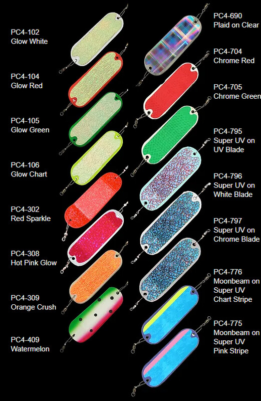 ProChip 4&quot; Fin Flasher Super UV on White Blade #796