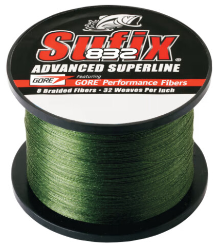 Sufix 832 Braid Green 1,200yd 10#