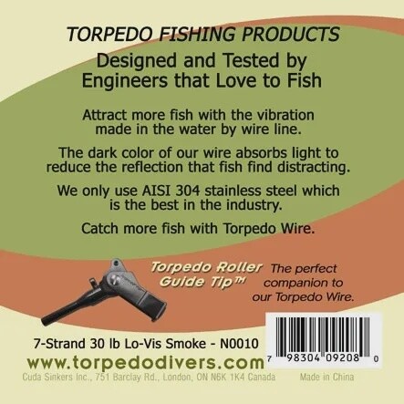 Torpedo Trolling Wire 7-Strand 20# 1000'
