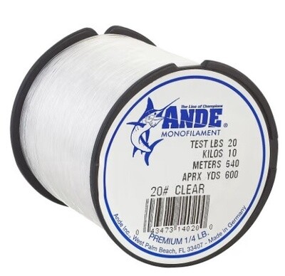 Ande Premium Mono Clear 250yd 50#