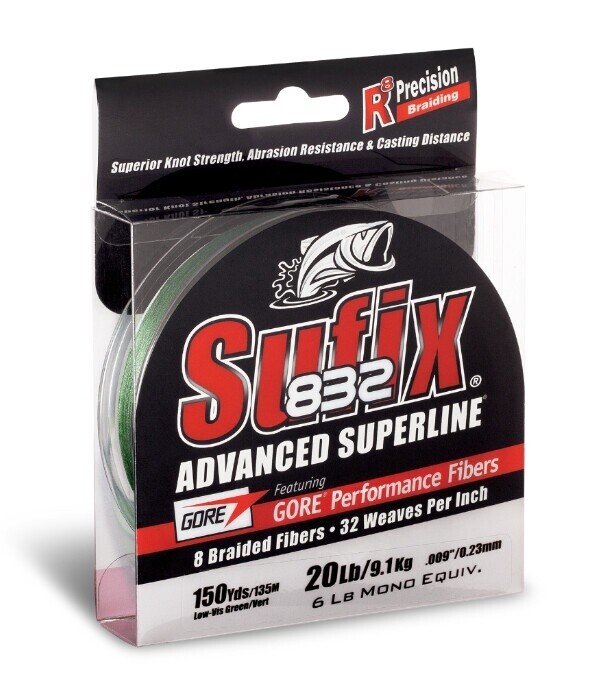Sufix 832 Braid Green 150yd 50#