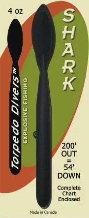 Torpedo Diver Shark Black 4oz