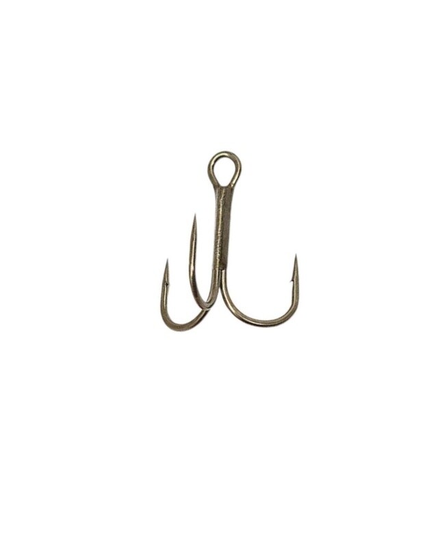 Gamakatsu Treble Round Bend Hook Bronze #1