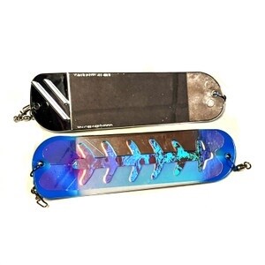 Salmon Candy Flasher 8&quot; Blue Jeans UV