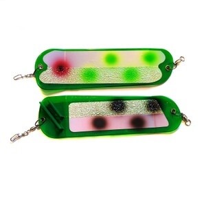 Salmon Candy Flasher 8&quot; Songin&#39;s Green Bam