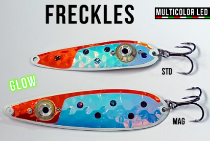 B&amp;E Tackle LED Spoon Standard Freckles DLT