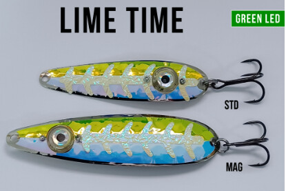 B&amp;E Tackle LED Spoon Standard Lime Time