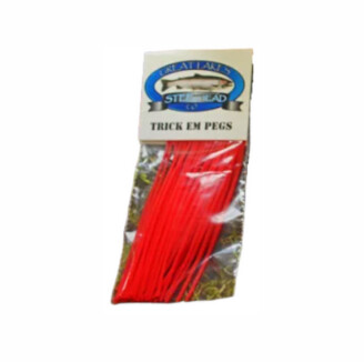 Great Lakes Steelhead Bead Peg 50pk Red