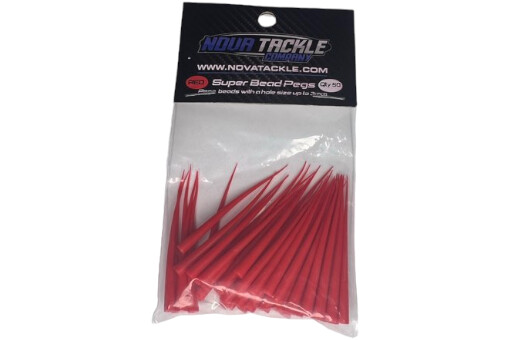 Nova Bead Pegs 50pk Red