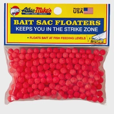 Atlas Bait Sac Floaters Flame Red