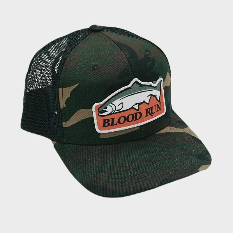 Blood Run Sniper Camo  Snapback Mesh Trucker Hat