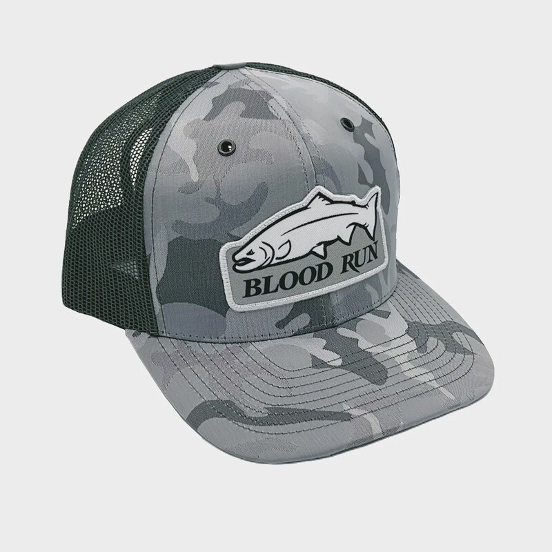 Blood Run Winter Steel Snapback Mesh Trucker Hat