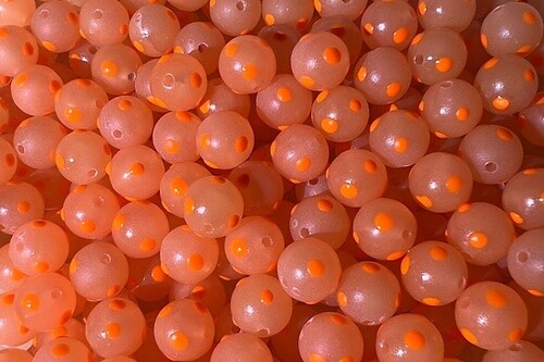 Bloop Beads 8mm Peach Gobbler (Glow in the Dark)