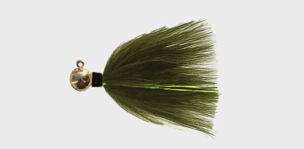 Hawken SY&#39;s Marabou Jig 1/32 Gold/Olive
