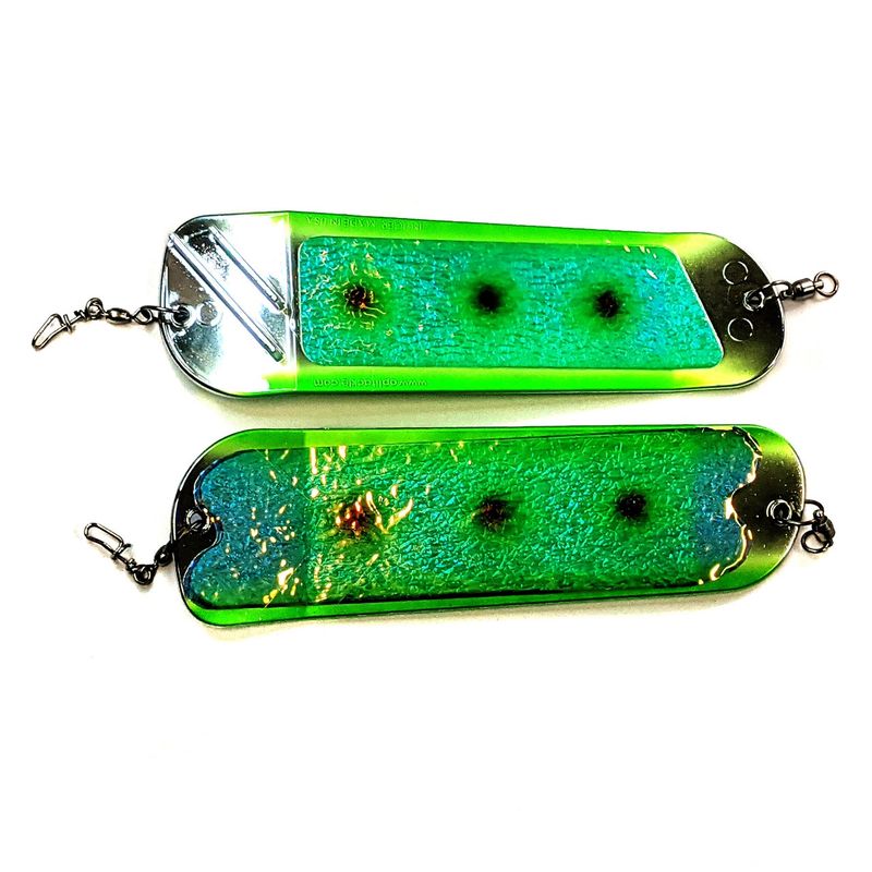 Salmon Candy Flasher 8&quot; UV Chrome ICON